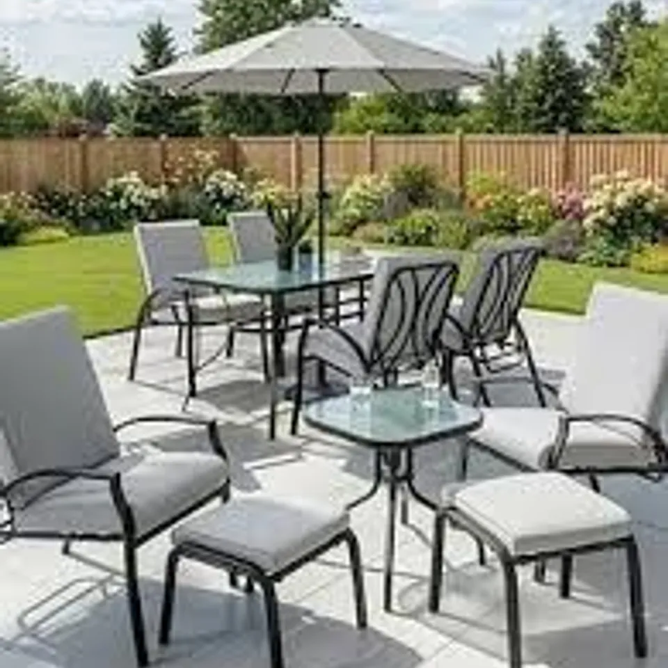 BOXED SEVILLE 11 PIECE DINING SET (4 BOXES) RRP £699