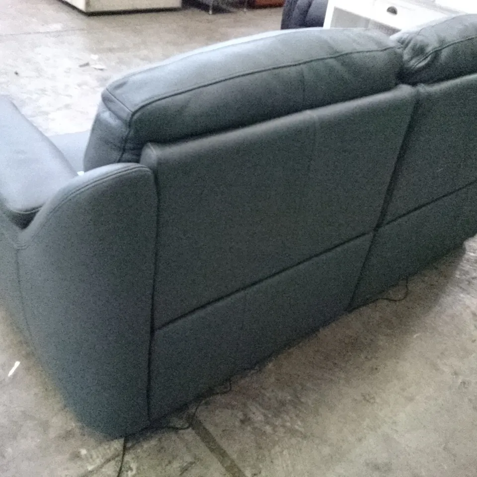QUALITY ITALIAN DESIGNER PARMA NEW ELECTRIC RECLINER 3 SEATER SOFA - GREY LEATHER 