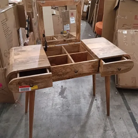 DRESSING TABLE WITH A FLIP-TOP MIRROR 