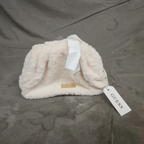 GUESS FAUX FUR BAG IN VANILLA BLUSH