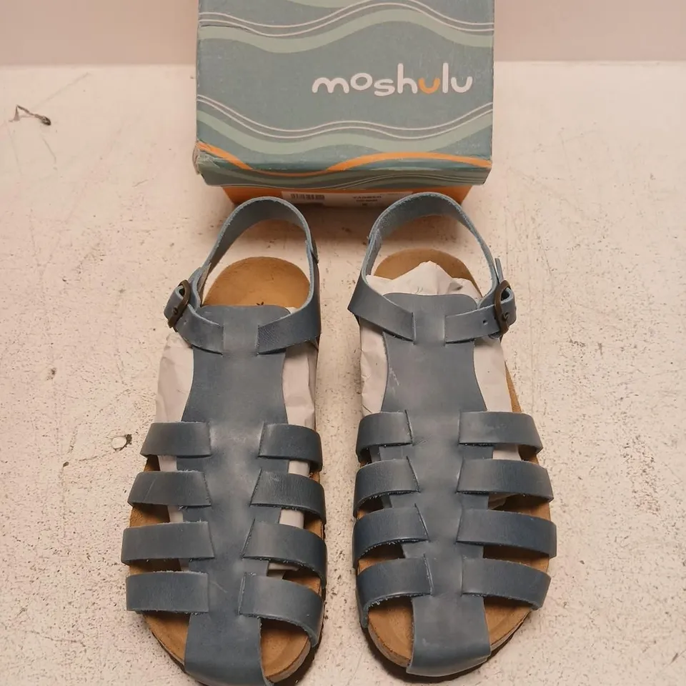 MOSHULU DENIM SANDALS – UK 6 (US 8, EU 39) – BOXED