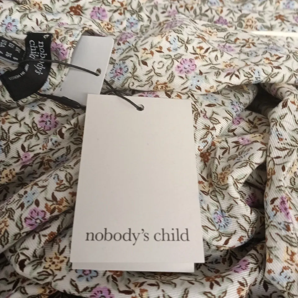 NOBODY'S CHILD AVERY MIDI DRESS – FLORAL PRINT, UK8