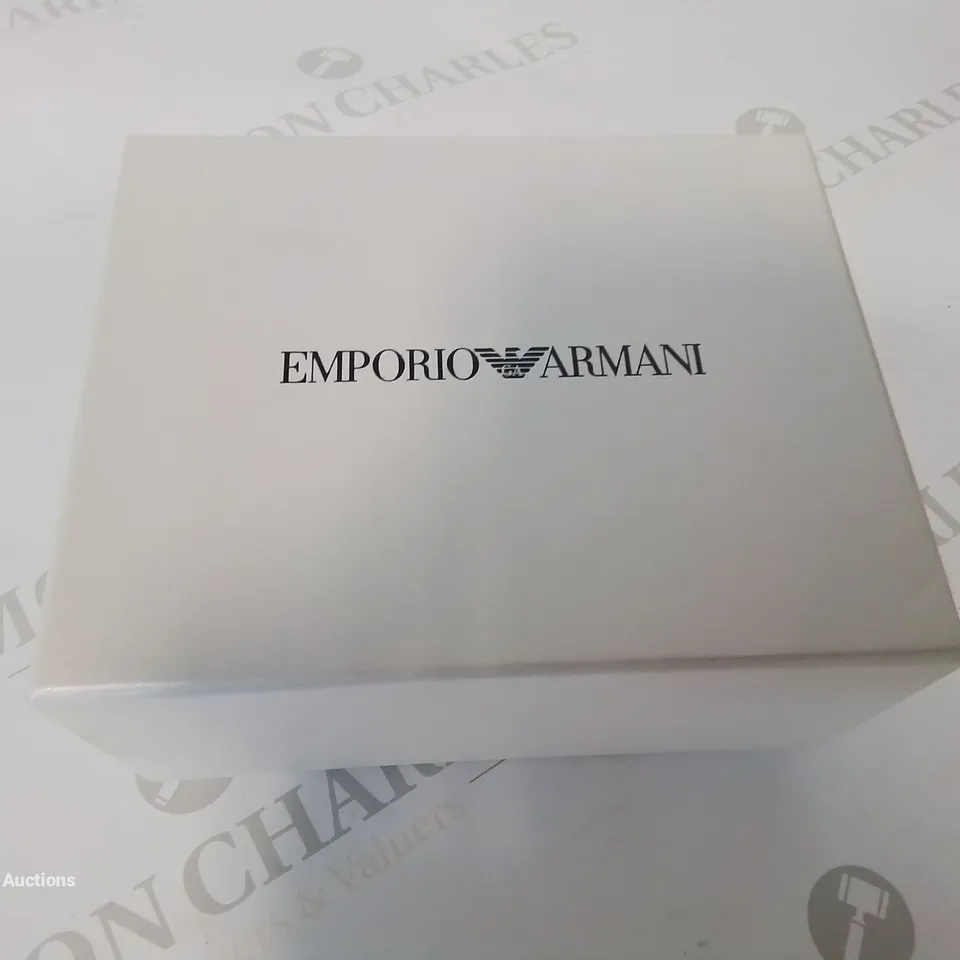 BOXED EMPORIO ARMANI WATCH AND CUFFLINKS SET 