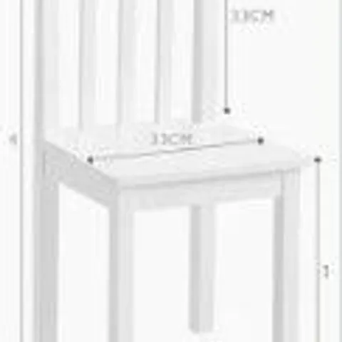 BOXED L4983 JUNIOR WHITTINGTON CHAIR IN WHITE
