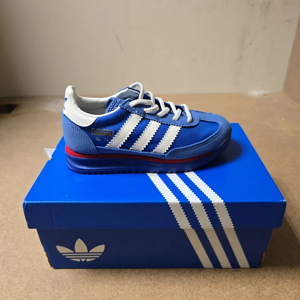 ADIDAS SL 72 RS EL C KIDS' TRAINERS – BLUE/WHITE UK - 10K