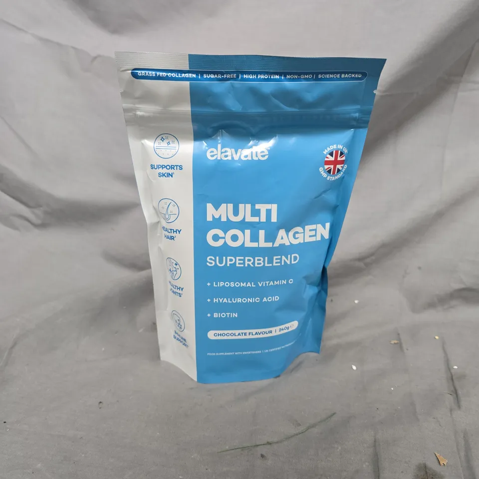 ELAVATE MULTI COLLAGEN SUPERBLEND - CHOCOLATE FLAVOUR (240G)