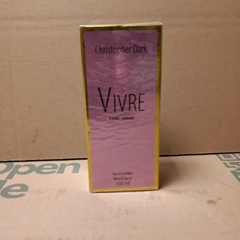 BOXED AND SEALED CHRISTOPHER DARK VIVRE 100ML EAU DE PARFUM