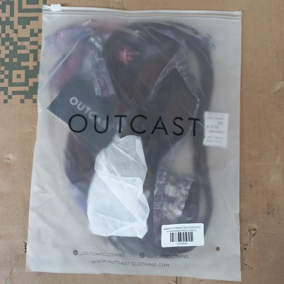 BAGGED OUTCAST KENDRICK TOP IN MIDNIGHT REFLECTIONS SIZE XL