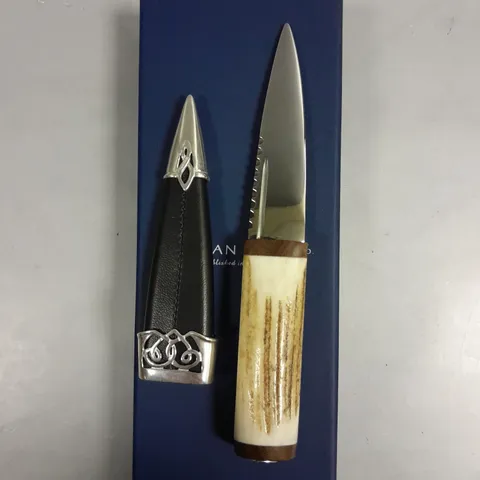 BOXED SGIAN DUBH CO KNIFE WITH SHEATH