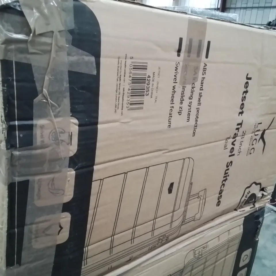 BOXED LUGG 28INCH JETSET TRAVEL SUITCASE TEAL 