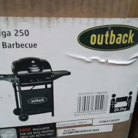 BOXED OUTBACK OMEGA 250 GAS BARBECUE