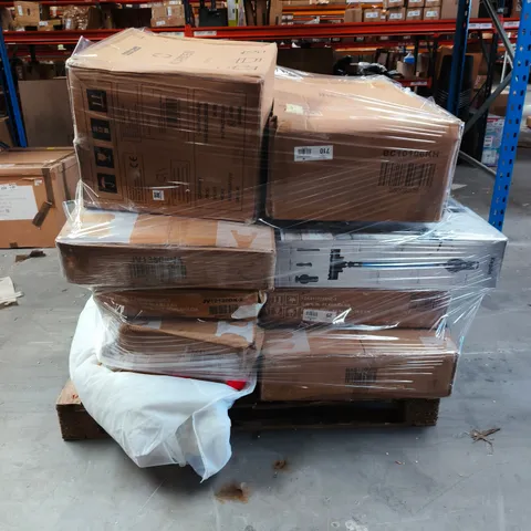 PALLET OF ASSORTED FURNITURE PARTS AND HOUSEHOLD ACCESSORISES