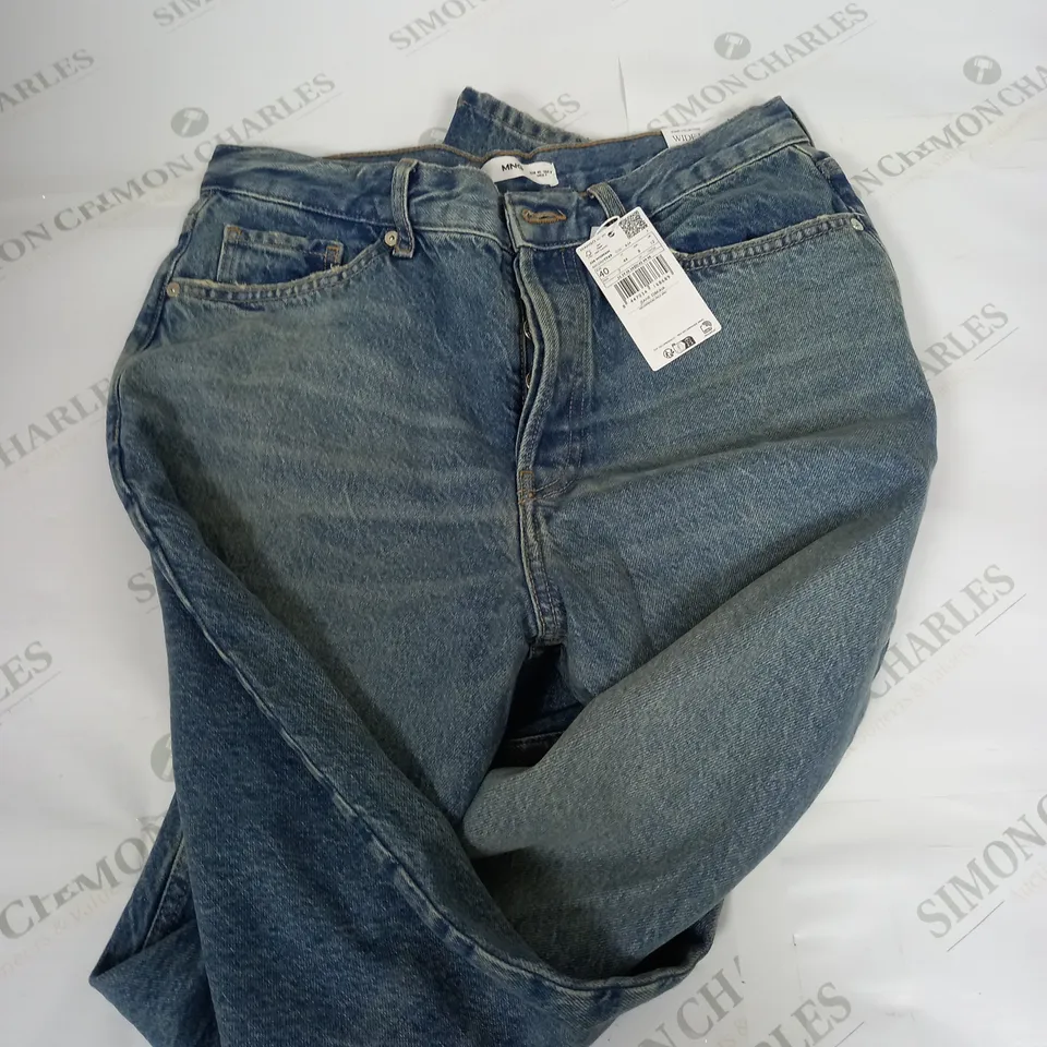 MNG WIDE-LEG MID WAIST DEMIN JEANS - SIZE 40