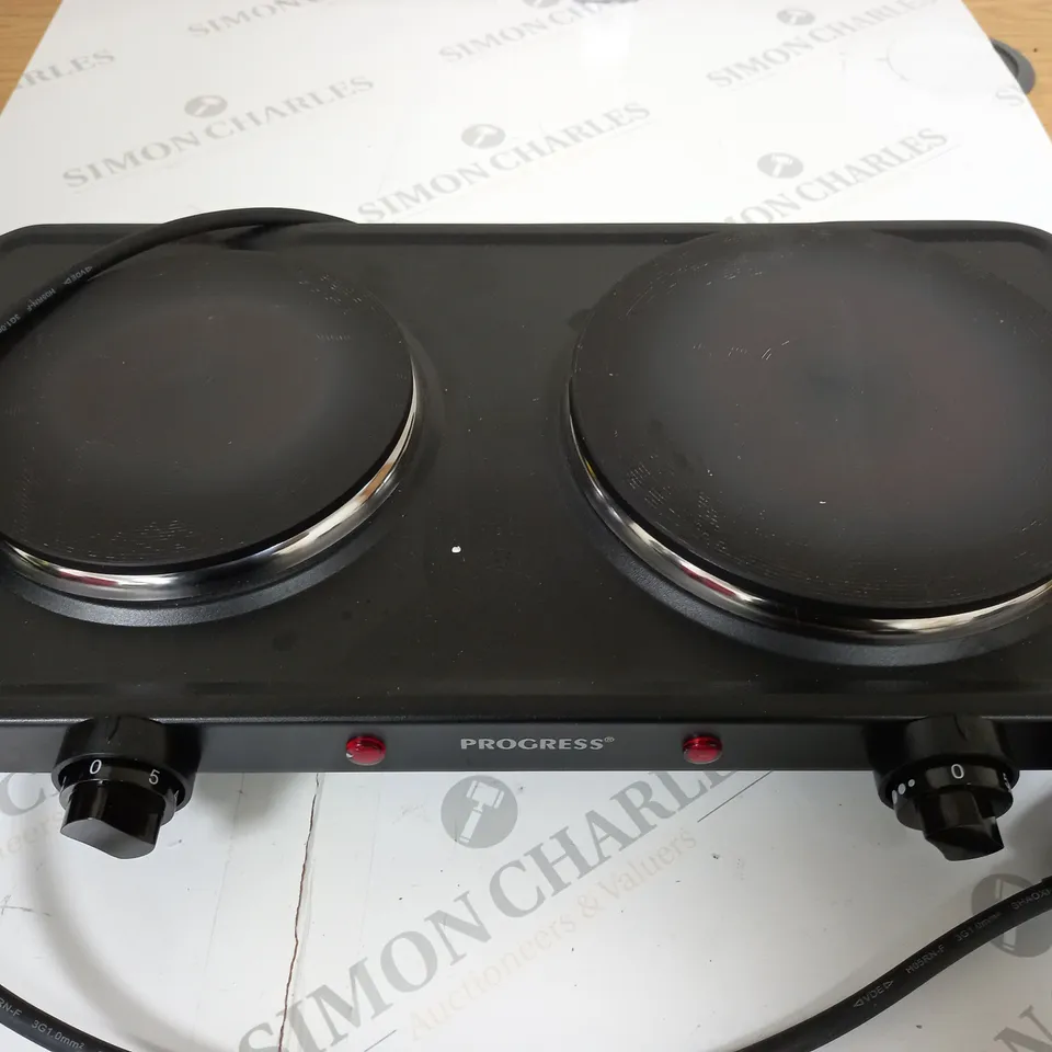 BOXED PROGRESS TWIN HOTPLATE EK4399P