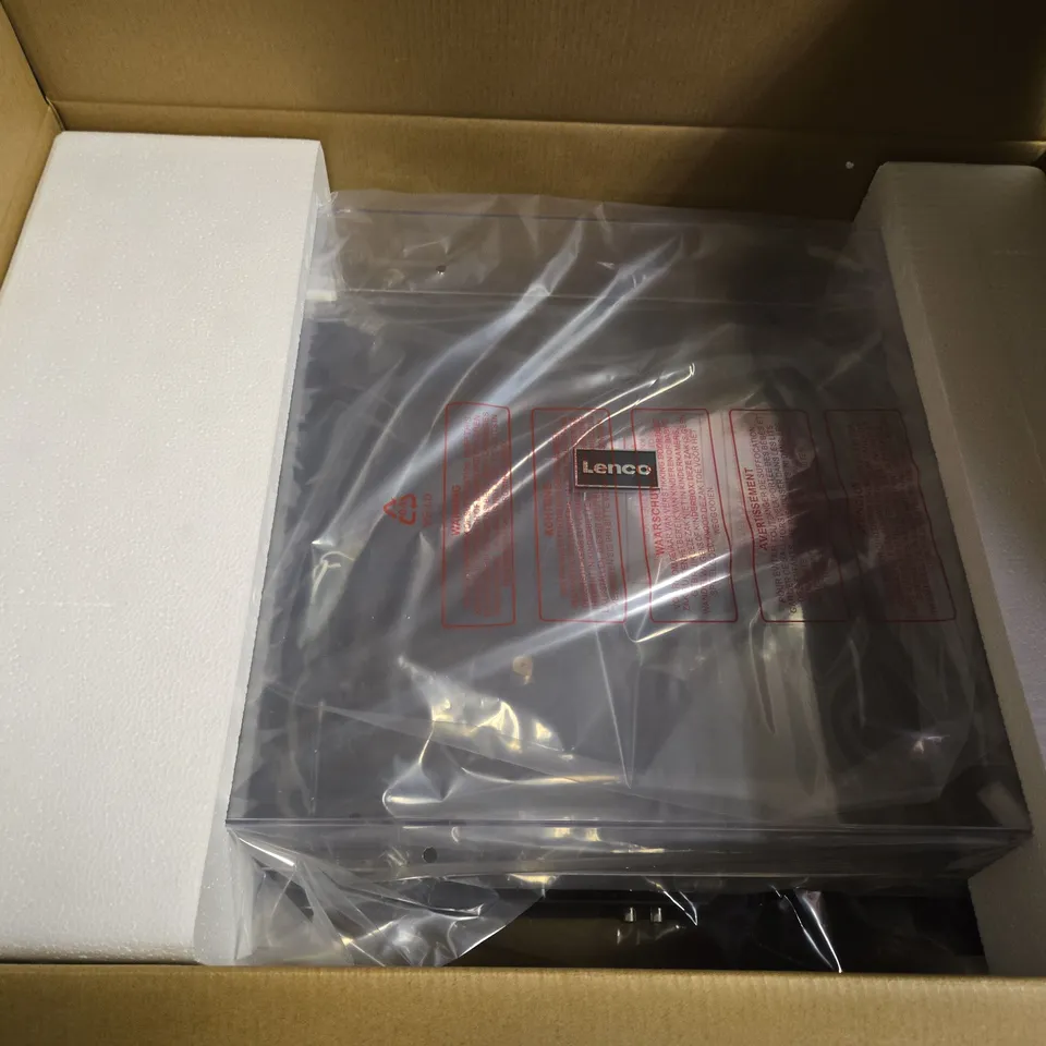 BOXED LENCO LS-430BK BLUETOOTH TURNTABLE WITH BUILT IN SPEAKERS 