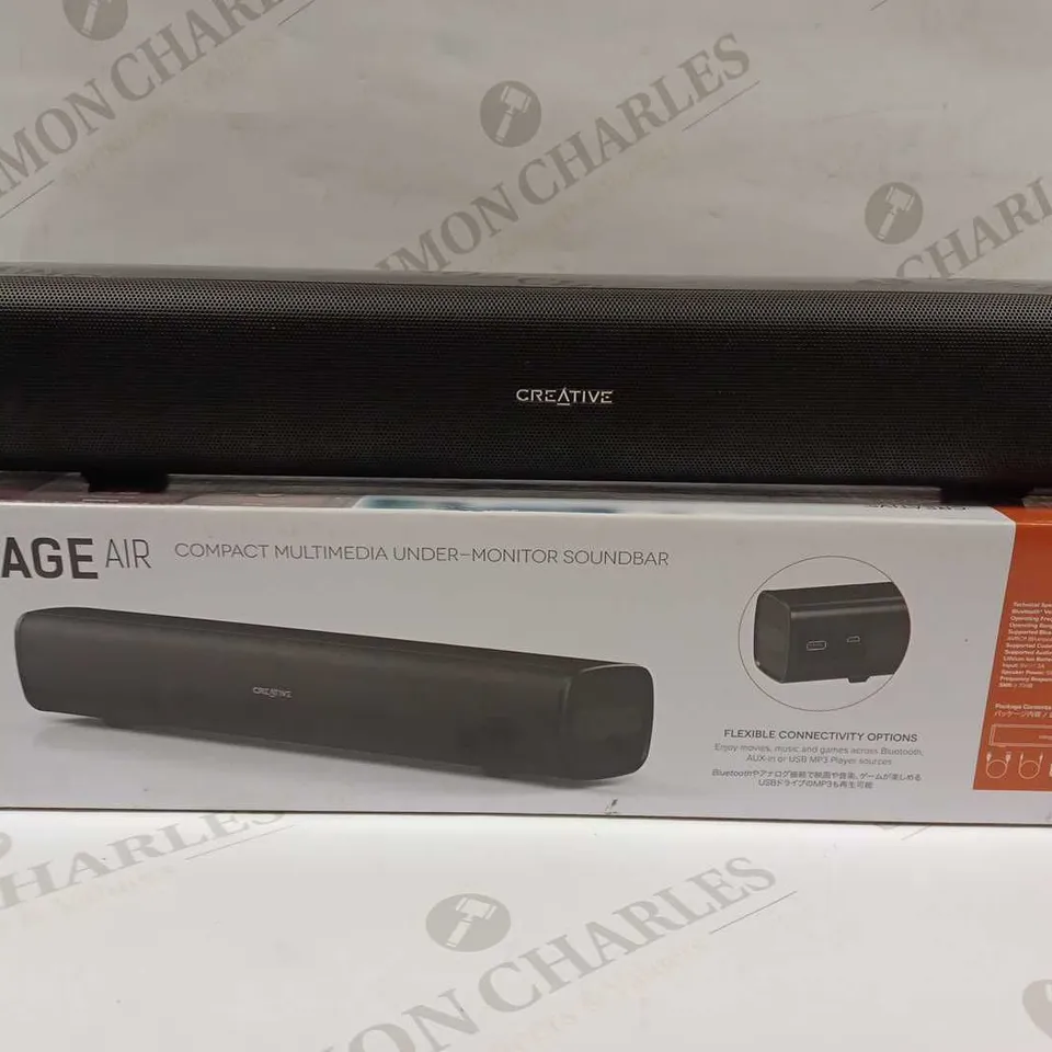 CREATIVE STAGE AIR COMPACT MULTIMEDIA UNDER-MONITOR SOUNDBAR 