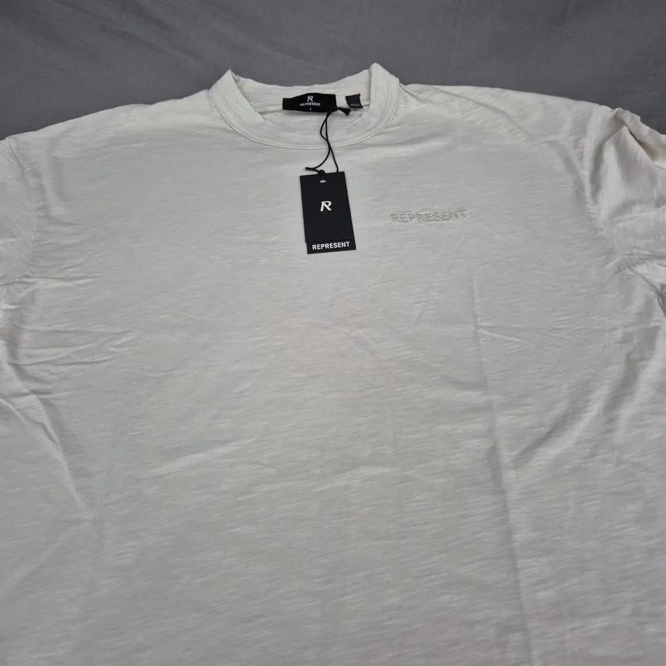 REPRESENT SLUB T-SHIRT SIZE L