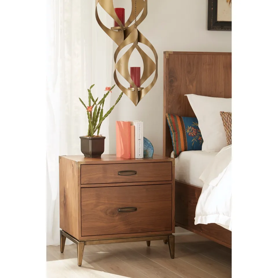 BOXED ADLER NIGHTSTAND NAT WALNUT 