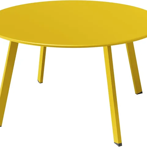 BOXED STEEL COFFEE TABLE - YELLOW