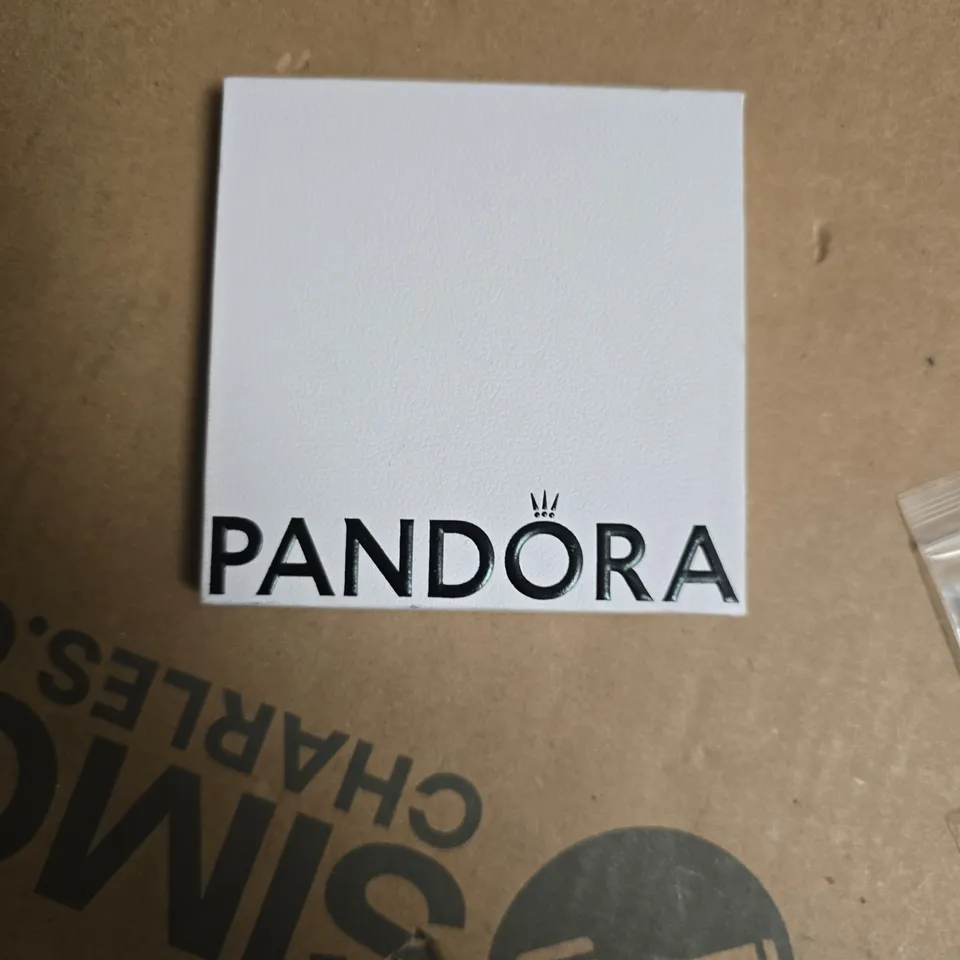 PANDORA SILVER-TONE BRACELET WITH MIXED CHARMS – BAGGED ACCESSORIES