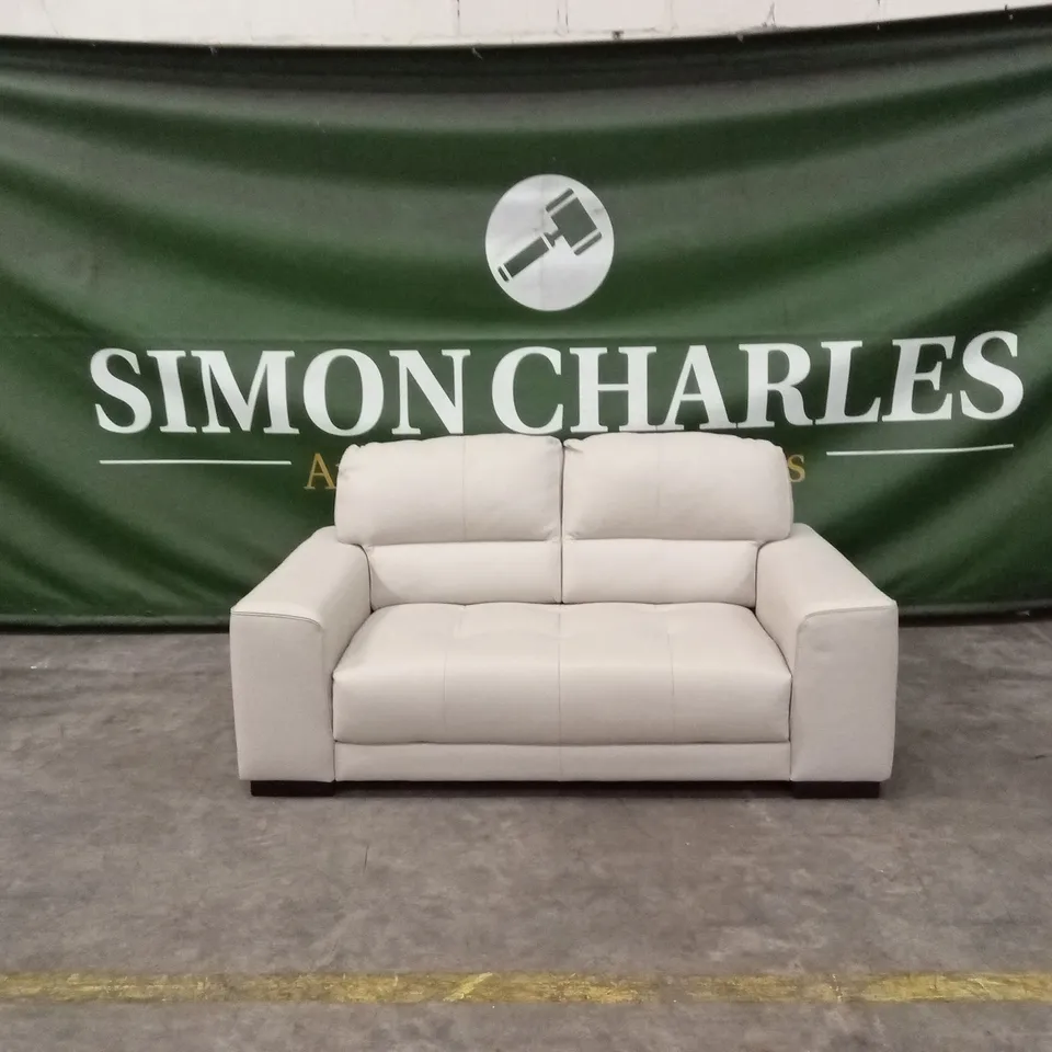 QUALITY DESIGNER ITALIAN MADE MARCOS 2 SEATER LEATHER LOVESEAT SOFA