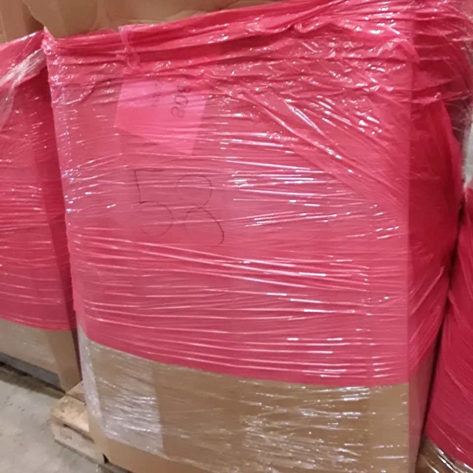 PALLET OF ASSORTED PRODUCTS INCLUDING TOILET SEAT, ELECTRIC BLANKET, 50×70CM POSTER FRAME, CHINESE HANGING WALL ART, CLOTHES RACK WITH WHEELS