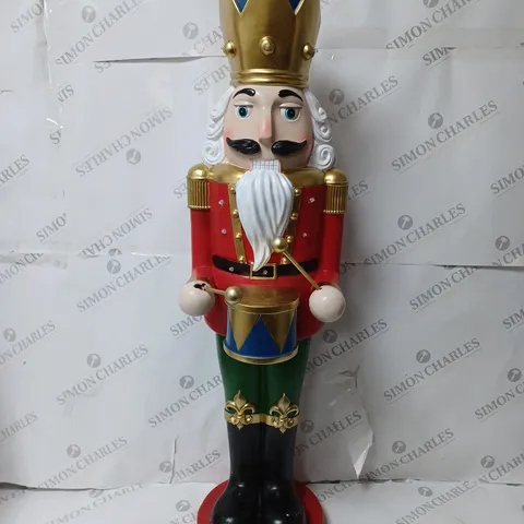 SANTA'S EXPRESS LARGE INDOOR/OUTDOOR PRE-LIT NUTCRACKER