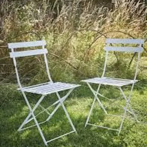 BOXED SET OF 4 RIVE DROITE BISTRO CHAIRS - CHALK