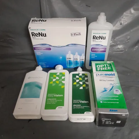 APPROXIMATELY 20 ASSORTED CONTACT LENS SOLUTIONS - COLLECTION ONLY