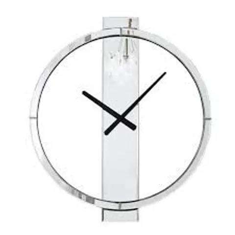 BOXED GLASS WALL CLOCK/ MIRRORED ROUND CLOCK