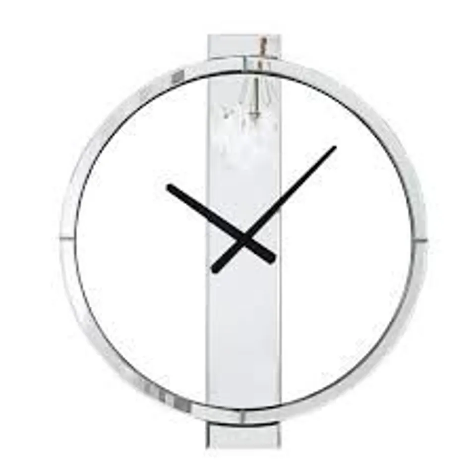 BOXED GLASS WALL CLOCK/ MIRRORED ROUND CLOCK