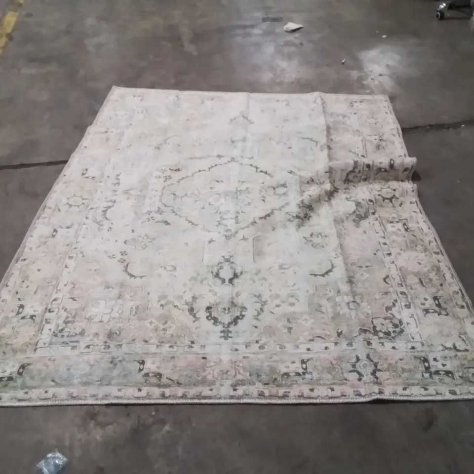 KEMAR MACHINE WASHABLE TRADITIONAL BOHO AREA RUG 213X160CM 