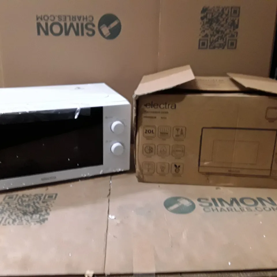 BOXED ELECTRA MWST20LW 20 LITRE MICROWAVE - WHITE