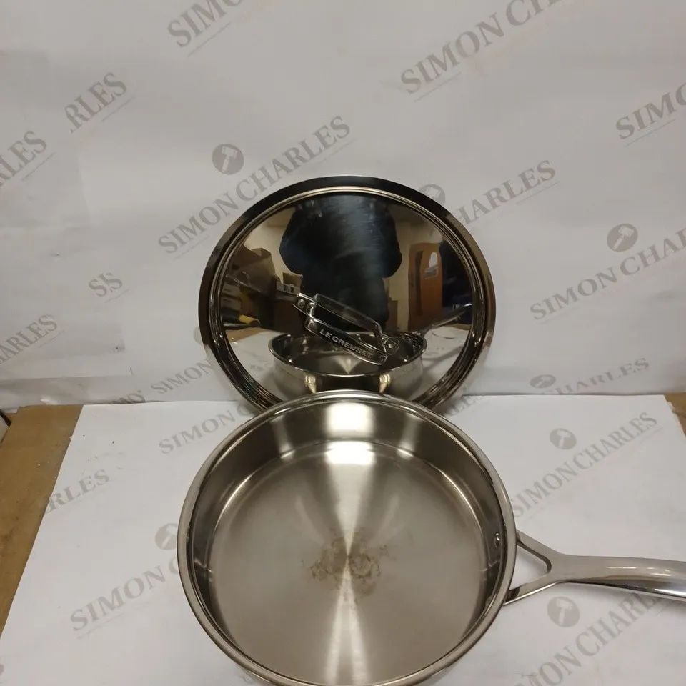 LE CREUSET 3-PLY STAINLESS STEEL SAUTE PAN 