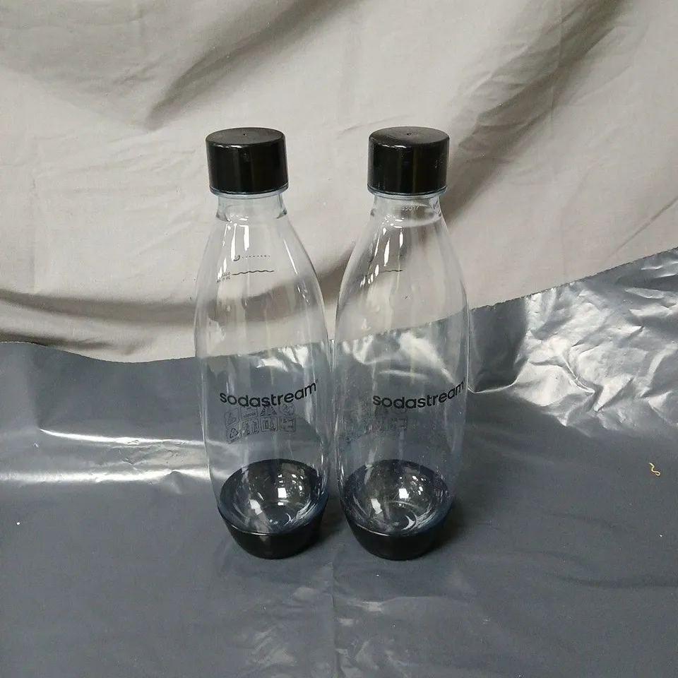 2 X SODASTREAM DISHWASHER SAFE CARBONATING BOTTLES