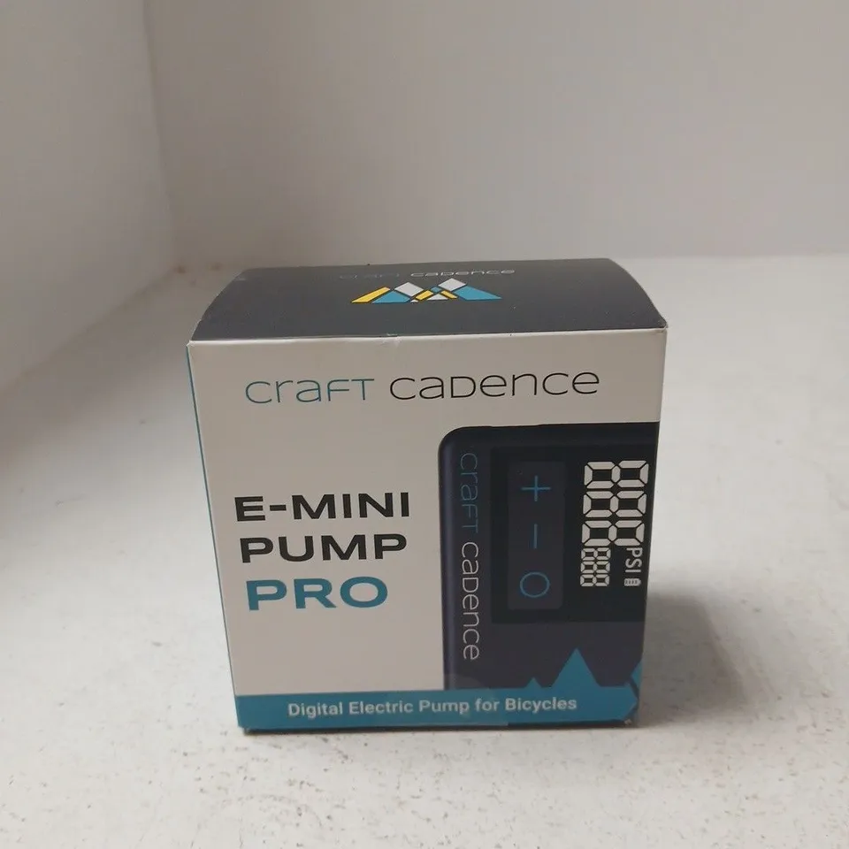 CRAFT CADENCE E-MINI PUMP PRO - DIGITAL ELECTRIC BICYCLE PUMP