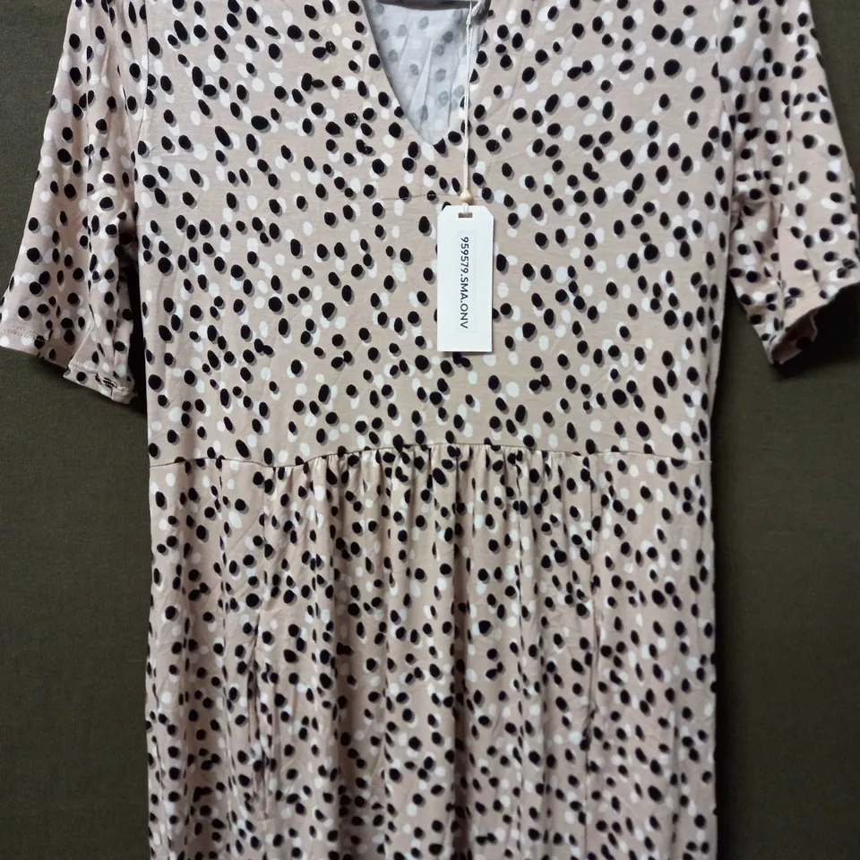 MAISON DE NIMES MAXI DRESS POKEDOT STONE - SMALL