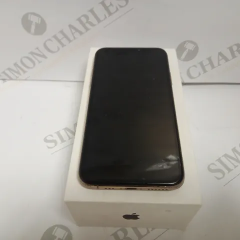 BOXED IPHONE XS IN METALLIC ROSE GOLD EFFECT