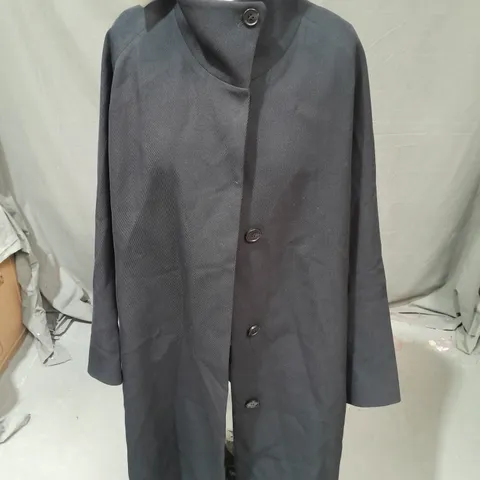 COS WOOL BLEND COAT IN NAVY SIZE 12