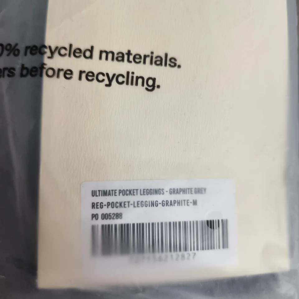 ADANOLA ULTIMATE POCKET LEGGINGS - GRAPHITE GREY SIZE M 