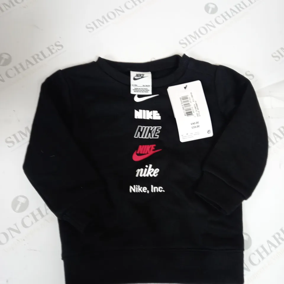 NIKE LOGO GRAPHIC SWEATSHIRT SIZE 12-18 MONTHS