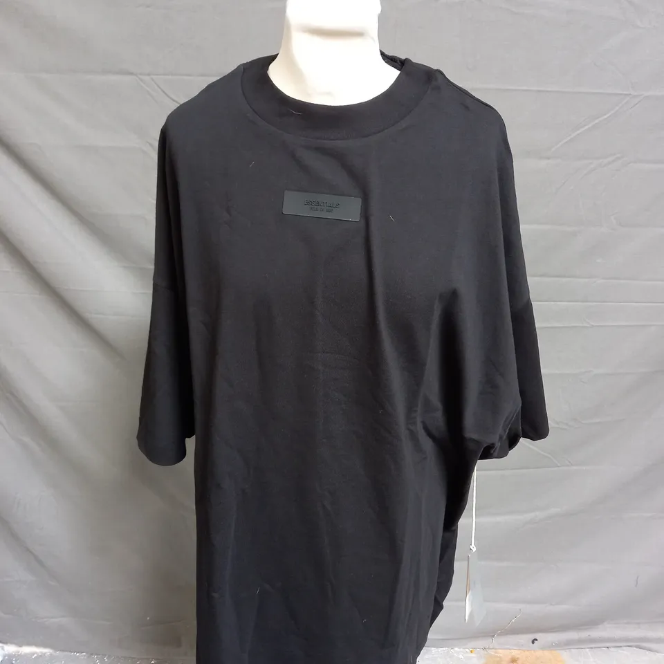 ESSENTAILS FEAR OF GOD BLACK SHIRT - LARGE