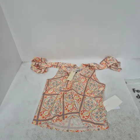 NEVER FULLY DRESSED LILY TOP IN DOLCE VITA PRINT – UK 12