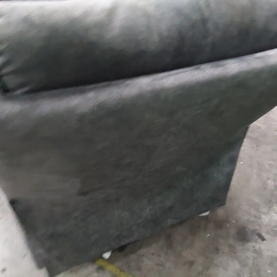 DESIGNER POWER RECLINING EASY CHAIR GREY MACAU FABRIC WITH BLACK PIPING 