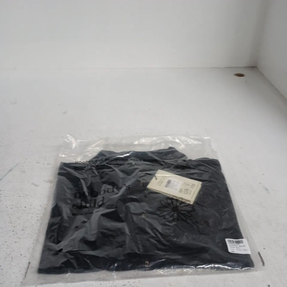 NOBODY'S CHILD BENNIE SHIRT – BLACK, UK 8 (EU 36, US 4) 