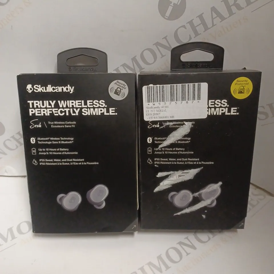 2 X BOXED SKULLCANDY SESH TRULY WIRELESS EARPHONES 