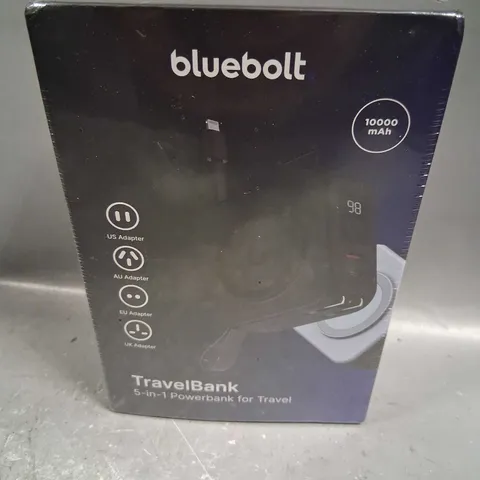 BOXED AND SEALED BLUEBOLT TRAVEL BANK 5 IN 1 POWERBANK FOR TRAVEL