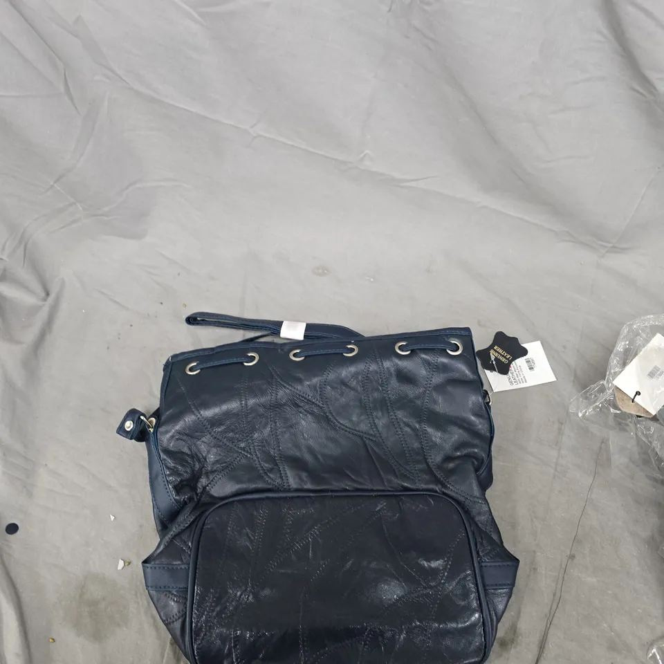 NAVY BLUE QUILTED HANDBAG – WOMEN'S SHOULDER BAG 