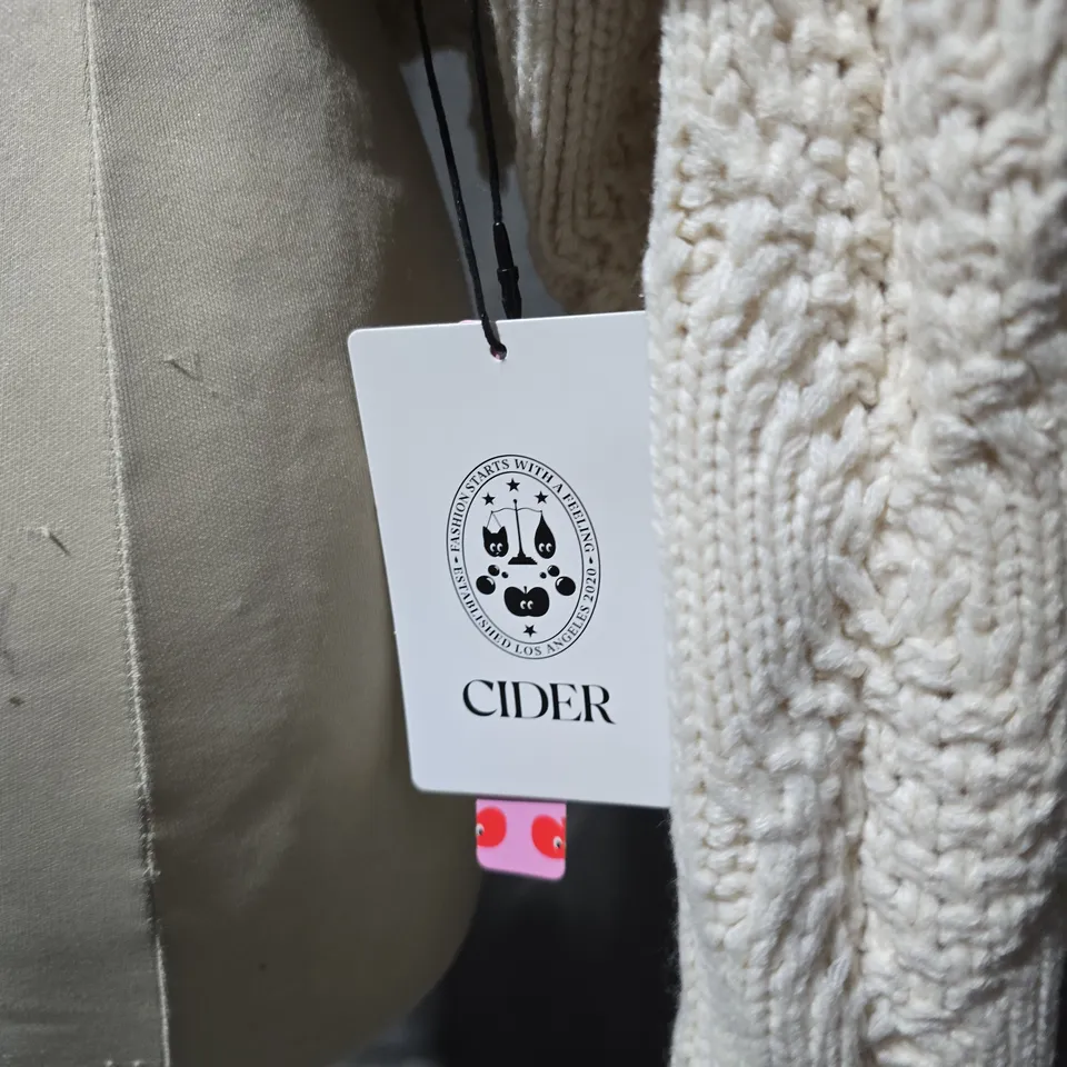 CIDER CREAM KNIT CROPPED SWEATER – WOMEN'S