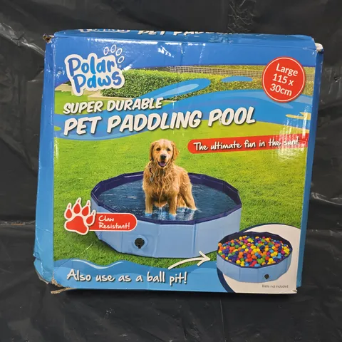 POLAR PAWS SUPER DURABLE PET PADDLING POOL - L